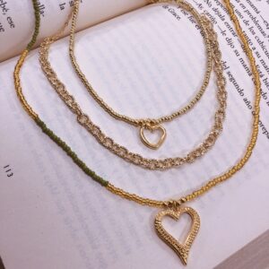 Collar Triple Corazón