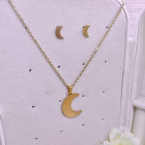 Set Luna: collar con topos