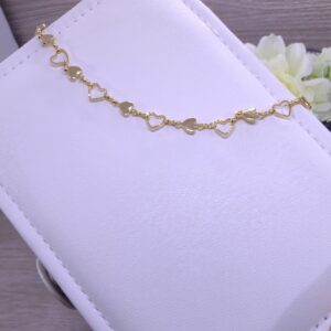 choker corazones dobles