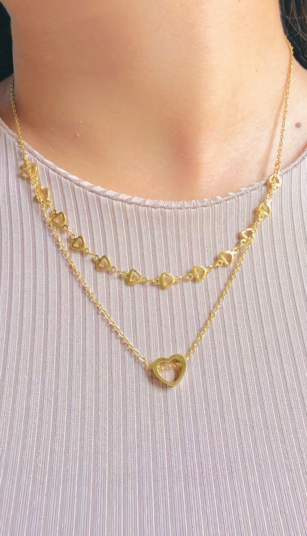 Set Amor: Collar con topos